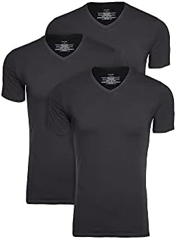 $13.47*: 3-Pack Calvin Klein Cotton Stretch V Neck Tee (Black, Large) at Amazon