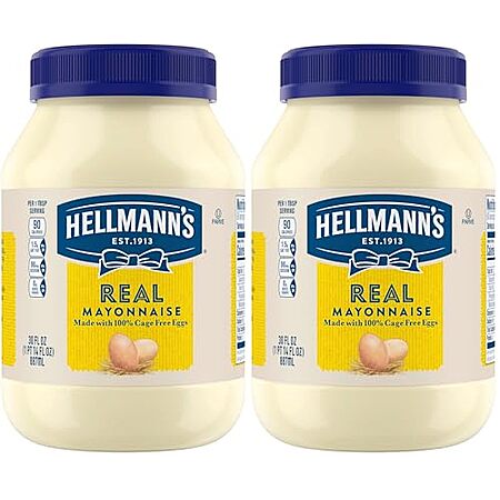 $3.16: 2-Pack 30-Oz HELLMANN'S Mayonnaise Real Mayo at Amazon