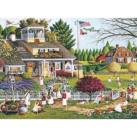 $5.49: 1000-Piece Buffalo Games Jigsaw Puzzle for Adults (Silver Select - Charles Wysocki - Love) at Amazon