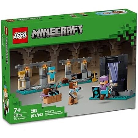 $12.79*: 203-Piece LEGO Minecraft - The Armory (21252, 2024) at Amazon