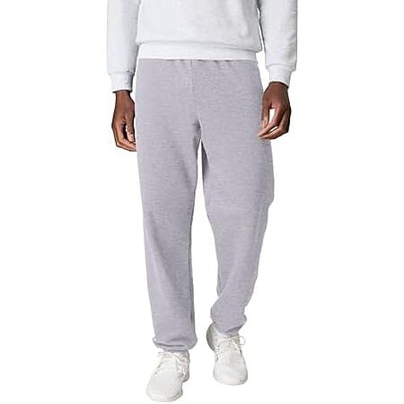 $7.32: Hanes Men's Ecosmart Best Sweatpants w/ C"ed Cuffs (Light Steel) at Amazon