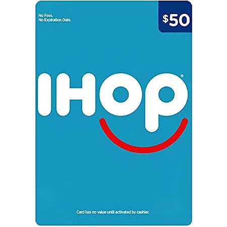 $39.50: $50 IHOP Gift Card at Amazon