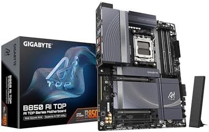 $259.99: GIGABYTE B850 AI TOP AMD AM5 LGA 1718 Motherboard at Amazon