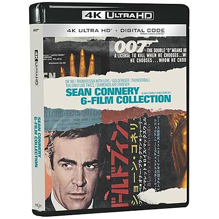 $70.99: Sean Connery 007 James Bond Collection (4K Ultra HD + Digital 4K) at Amazon
