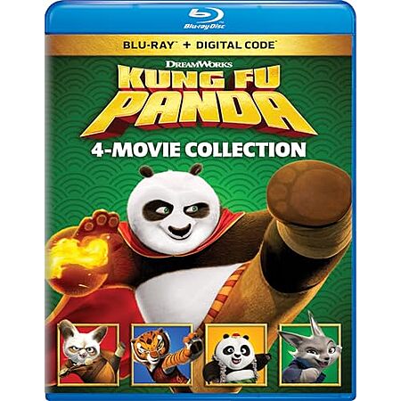 $22.49: Kung Fu Panda: 4-Movie Collection (Blu-ray + Digital HD) at Amazon