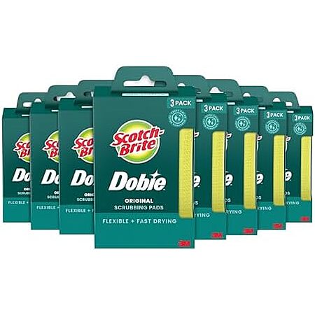 $12.95*: 24-Count Scotch-Brite Dobie Original Cleaning Pads for All Purpose Cleaning at Amazon (54￠ each)