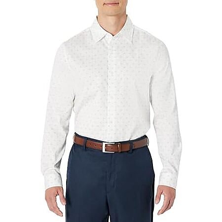 Amazon Essentials Men's/Big/Tall Regular Fit Long Sleeve Dress Shirt (Various) $7.95
