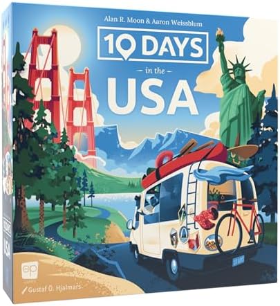 10 Days in The USA Family Road Trip Board Game $10