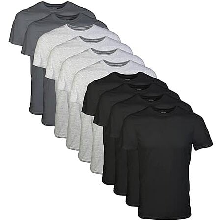 $27.98: 10-Pack Gildan Men's Crew T-Shirts at Amazon