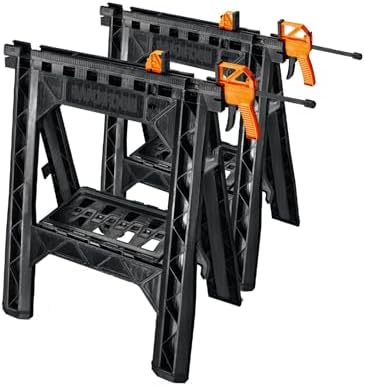 $55.09*: 2-Pack Worx WX065 Clamping Sawhorses w/ Bar Clamps at Amazon