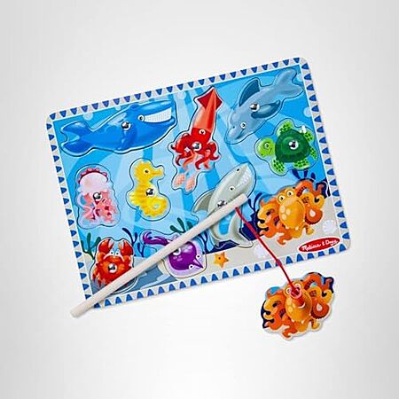$6.64: 10-Piece Melissa & Doug Magnetic Fishing Puzzle Game at Amazon