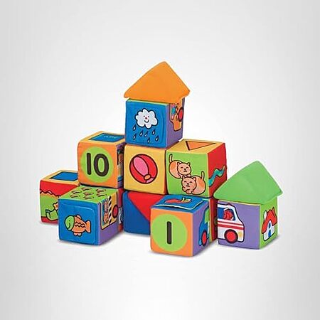 $11.54: 14-Piece Melissa & Doug Kids Match and Build Soft Blocks Set at Amazon