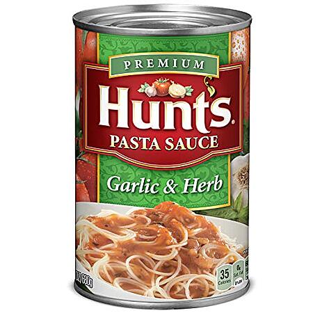 $0.97*: 24-Oz Hunt's Garlic & Herb Canned Pasta Sauce at Amazon