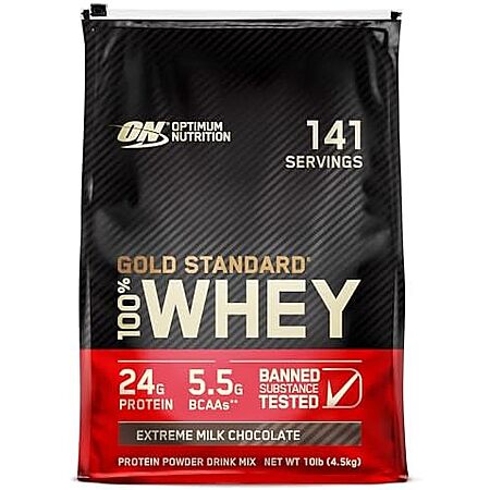 [S&S] $90.94*: 10-Pound Optimum Nutrition Gold Standard 100% Whey Protein Powder (Extreme Milk Chocolate) at Amazon