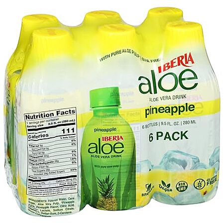 [S&S] $6.19: 6-Pack 9.5-Oz Iberia Aloe Vera Juice Drink With Aloe Pulp (Pineapple) at Amazon ($1.03 each)