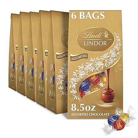 $35.64 | 6-Pack 8.5-Oz Lindt LINDOR Assorted Chocolate Truffles at Amazon ($5.94 each)
