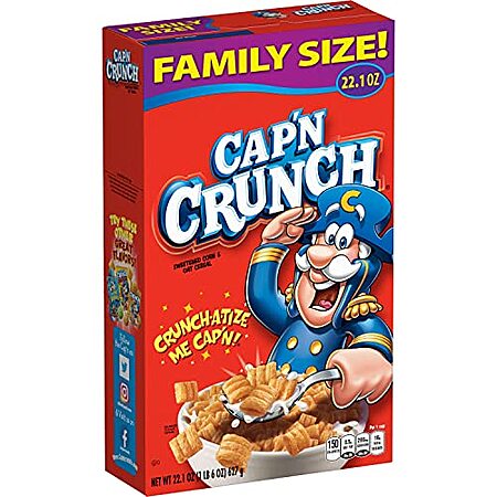 [S&S] $3.32 | 22.1-Oz Cap'n Crunch Cereal (Original) at Amazon
