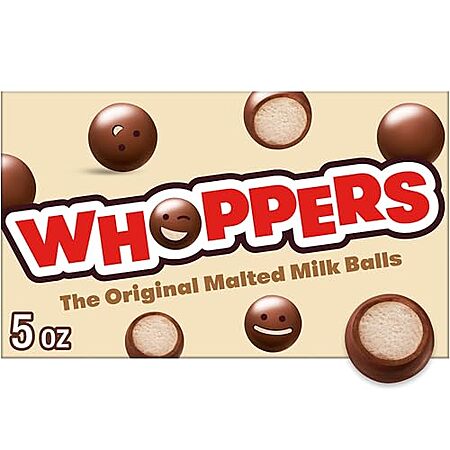 [S&S, AC] $8.32* | 12-Count 5-Oz Whoppers Malted Milk Balls Candy Boxes at Amazon (69.3￠ each)
