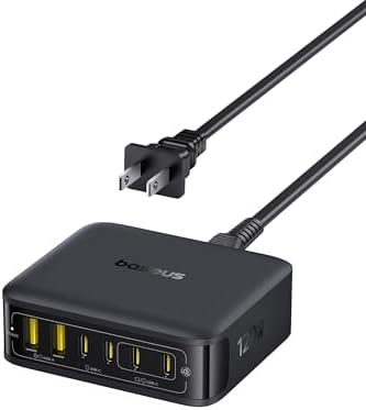 [AC] $26.99* | Baseus 6-Port up to 120W USB Charging Station w/ 5' AC Cord (4x USB-C & 2x USB-A) at Amazon