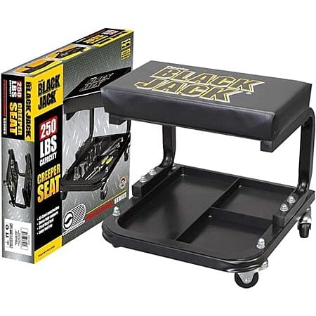 $17.62* | Torin Black Jack Padded Rolling Creeper Seat w/ Tool Tray at Amazon