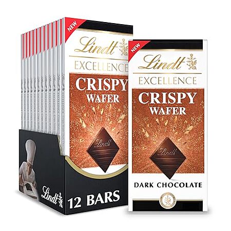 $19.89 | 12-Pack 3.5-Oz Lindt EXCELLENCE Crispy Wafer Dark Chocolate Candy Bar at Amazon ($1.66 each)