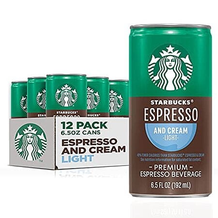 [S&S, AC] $14.38* | 12-Pack 6.5-Oz Starbucks Ready to Drink Coffee (Espresso + Light Cream) at Amazon ($1.20 each)