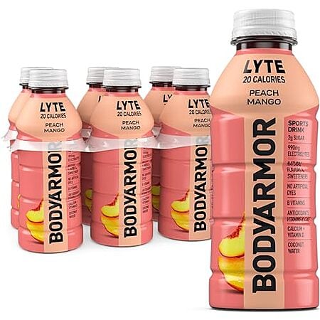 $5.53 | 6-Pack 16-Oz BODYARMOR LYTE Electrolyte Drink (Peach Mango) at Amazon (92.2￠ each)
