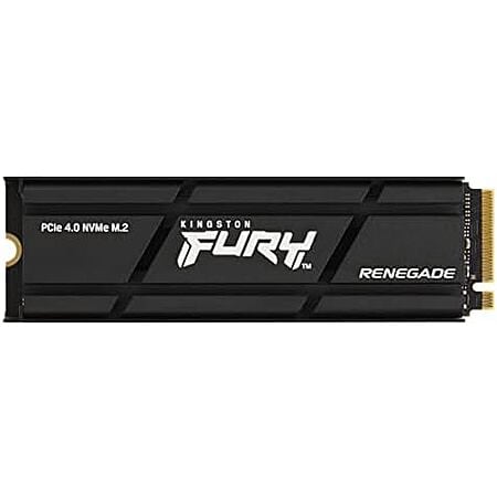 $308 | 4TB Kingston Fury Renegade PCIe Gen 4.0 NVMe M.2 Internal Gaming SSD with Heat Sink at Amazon