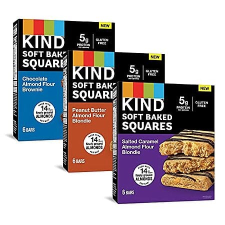 [S&S, AC] $11.61 | 3-Pack 8.5-Oz KIND Soft Baked Squares (Variety Pack) at Amazon