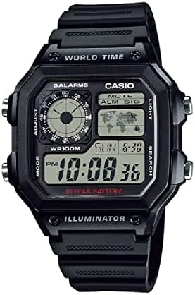 $19.99* | 39.5mm Casio Men's Digital LC Analog Multi-Function Watch (Black) at Amazon