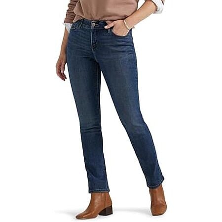 $15.30* | Lee Women's Ultra Lux Comfort with Flex Motion Straight Leg Jeans (Various) at Amazon