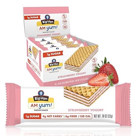 [S&S, AC] $6.99 | 16-Pack 0.78-Oz Rip Van AM YUM Strawberry Yogurt at Amazon