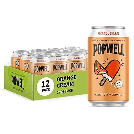 [S&S] $9.49* | 12-Pack 12-Oz Popwell Better-For-You Prebiotic Soda at Amazon