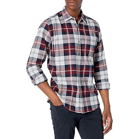 $8.73 | Amazon Essentials Men's Long-Sleeve Flannel Shirt at Amazon