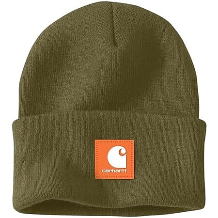 $14.99 | Carhartt Men's Knit Rubber Patch Beanie at Amazon