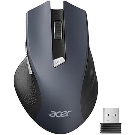 $9.48* | Acer Ergonomic 2.4GHz 1600DPI Wireless Mouse w/ Receiver (Black) at Amazon