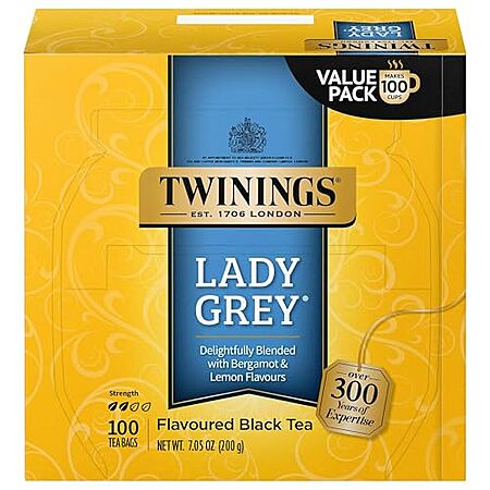 [S&S, AC] $8.02* | 100-Count Twinings Individually Wrapped Lady Grey Black Tea Bags at Amazon