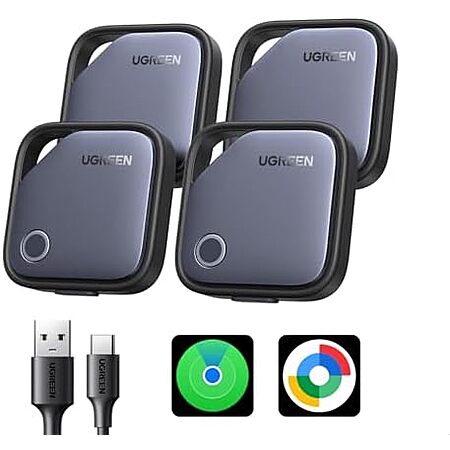 $35.11 | 4-Pack UGREEN Finder Duo (iOS or Android) Air Tracker Tags at Amazon