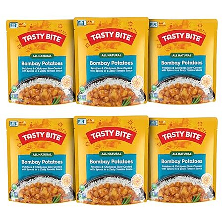 [S&S, AC] $11.60* | 6-Pack 10-Oz TASTY BITE Bombay Potatoes at Amazon