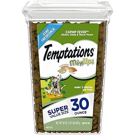 [S&S] $8.06* | 30-Oz Temptations MixUps Crunchy and Soft Cat Treats (Catnip Fever) at Amazon