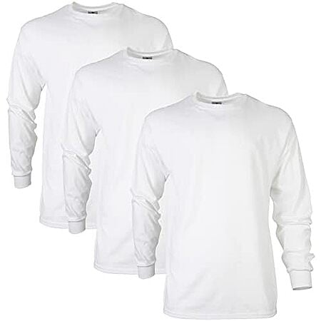 $14.78 | 3-Pack Gildan Ultra Cotton Long Sleeve T-Shirts at Amazon