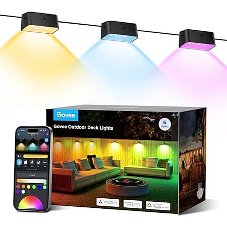 [AC] $49.99* | 6-Pack 32.8' Govee Outdoor Deck Lights at Amazon