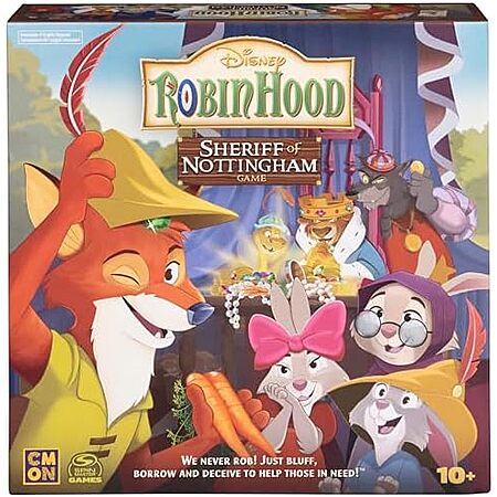 $10.07* | Disney Robin Hood Sheriff of Nottingham Family Board Game at Amazon