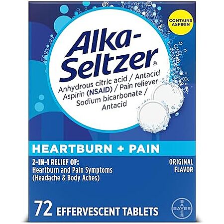 [S&S] $4.73* | 72-Count Alka-Seltzer Effervescent Tablets (Original) at Amazon