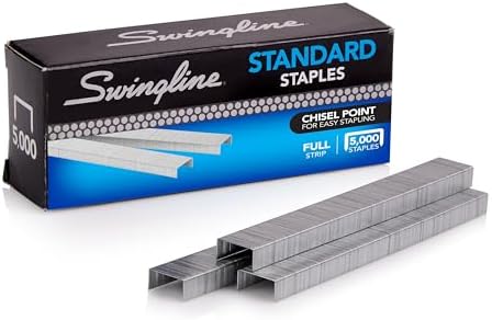 $1.99* | 5000-Count Swingline Standard Staples for Desktop Staplers (Chisel Point) at Amazon