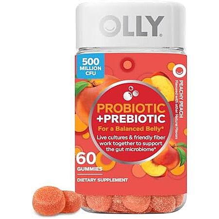 [S&S, AC] $6.27 | 60-Count OLLY Probiotic + Prebiotic Gummy at Amazon