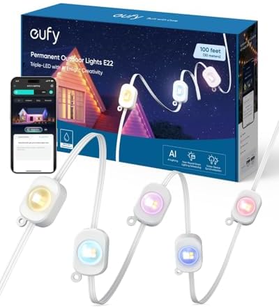 $95.99 | 50′ eufy Permanent Outdoor Lights E22 at Amazon
