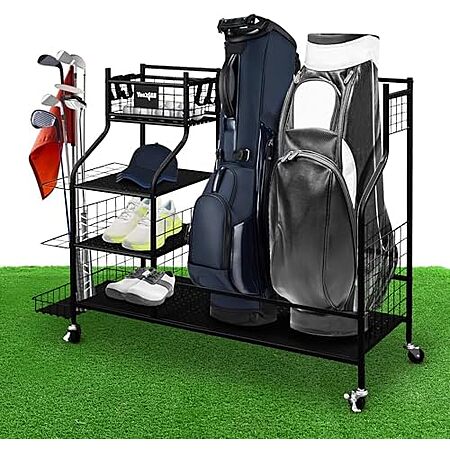 [YMMV, AC] $40.34* | 40.4" Yes4All Golf Storage Garage Organizer w/ Wheels at Amazon
