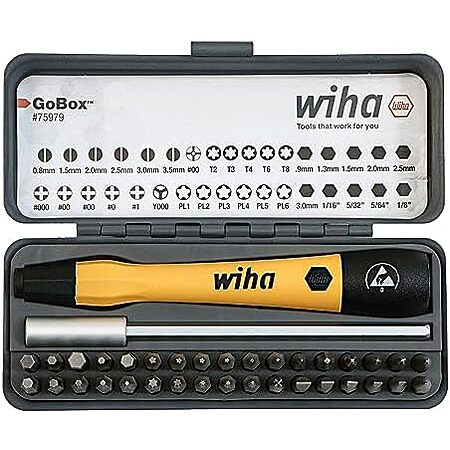 $32.99 | 36-Piece Wiha GoBox Electronics ESD Precision Micro Bit Set (75979) at Amazon