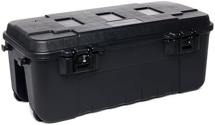 $34.99 | 108-Qt Plano Sportsman Trunk with Wheels (Black) at Amazon